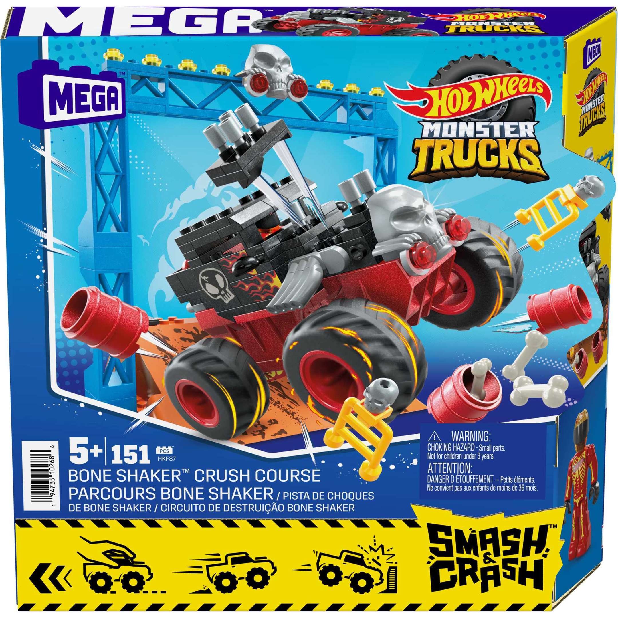 Mattel Mega Bloks Hot Wheels Smash n Crash Bottenschudder Pletbaan
